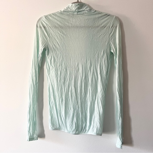 Aqua sheer Surplice top xS - Picture 3 of 5